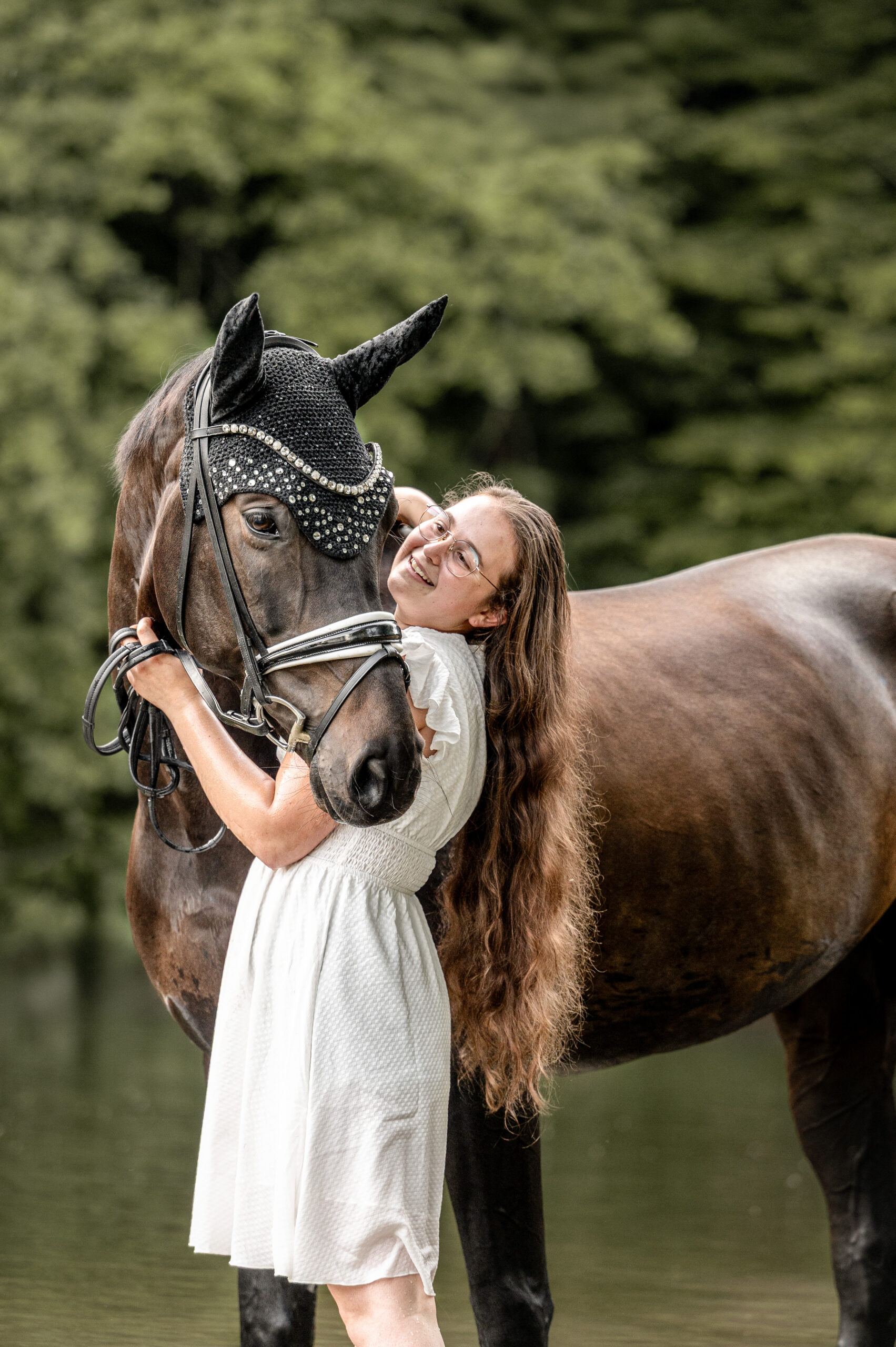 Pferd in natürlicher Umgebung