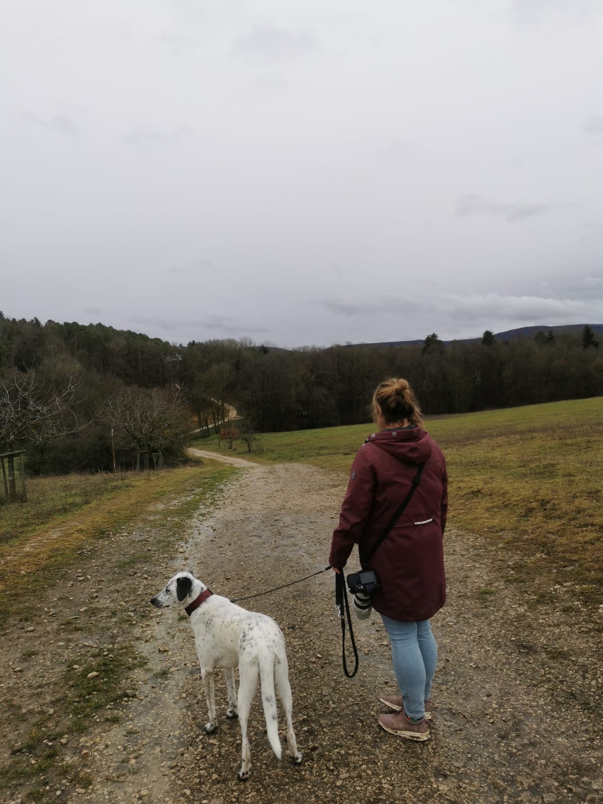 Claretta bei der Arbeit während eines Tierfotoshootings